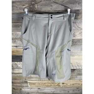 Switchback Men’s Sz XL Brown Cargo Shorts With Inner Padded Under Shorts